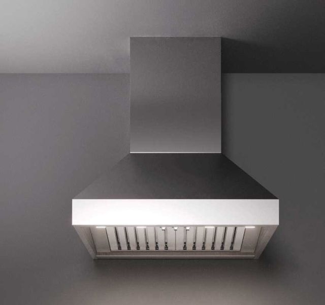 Falmec Pyramid Pro 48" Scotch Brite Stainless Steel Wall Mounted Range Hood-1