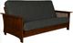 Kodiak Furniture Alexa Black Walnut/Taber Indigo Full Futon Frame with Mattress-0