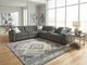 Alexandra Home Smoke 6pc Modern Reclining Sectional-0