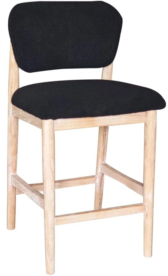 Nest Home Collections Hayder Himalaya Black/Natural Counter Stool-0