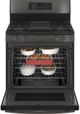 GE Profile™ 30" Fingerprint Resistant Black Stainless Free Standing Gas Range-2