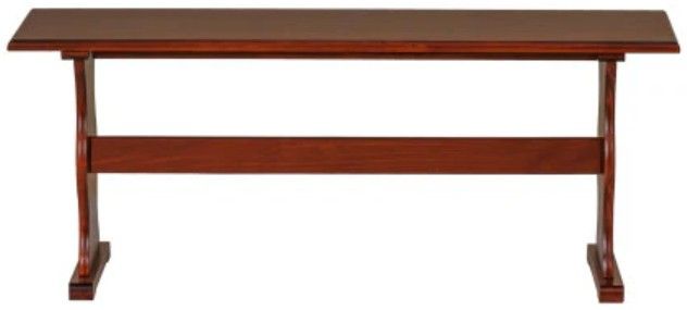 Linon Chelsea Walnut Nook Simple Bench-3
