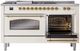 Ilve® Nostalgie II Series 60" Antique White Pro Style Dual Fuel Range-4
