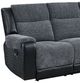 Global Furniture USA U5914 Black/Gray Reclining Sofa-1