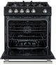 FORNO® Leonardo Espresso 30" Black Pro Style Gas Range-4