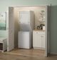 GE® Unitized Spacemaker® 2.3 Cu. Ft. Washer, 4.4 Cu. Ft. Dryer White On White Gas Laundry Center-1