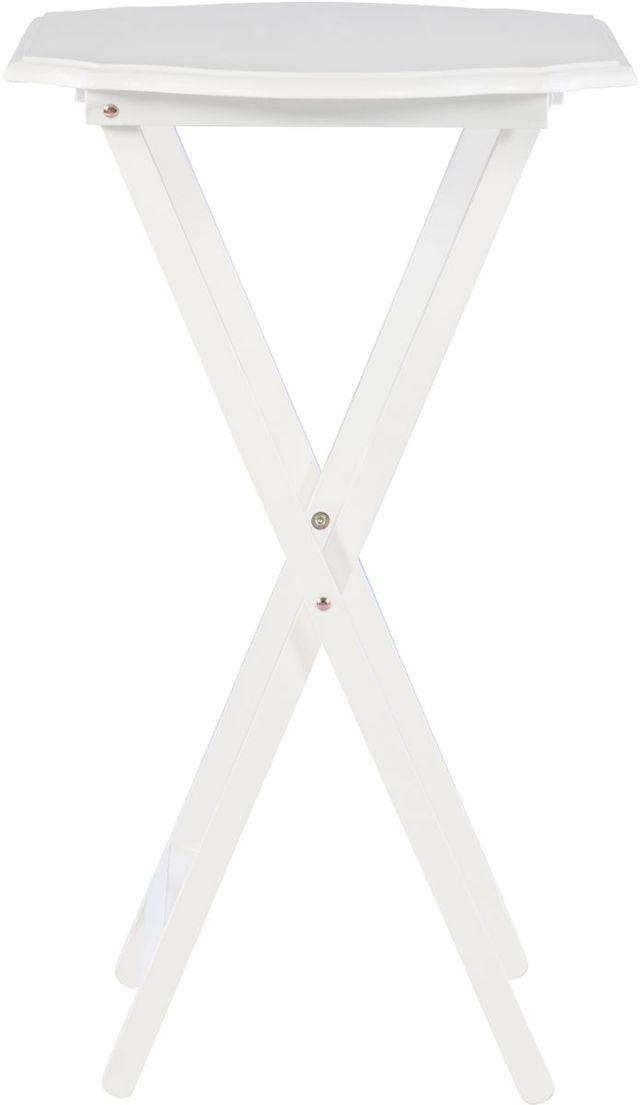 Linon Joelle 2-Piece White Snack Tray Set-3