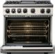 Viking® 7 Series 36" Pure White Pro Style Dual Fuel Range with Griddle-1