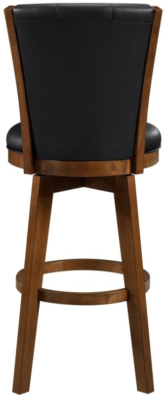 Homelegance® Medford Black/Chestnut Swivel Pub Height Chair-4