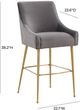 TOV Furniture Beatrix Dark Gray Counter Stool-2