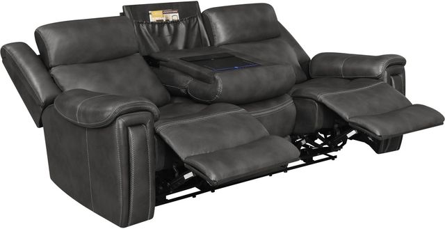 Coaster® Shallowford 2-Piece Hand Rubbed Charcoal Power^2 Reclining Living Room Set-3