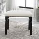 Uttermost® Diverge Black/White Small Bench-1