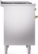 Ilve® Nostalgie II Series 40" Stainless Steel Pro Style Dual Fuel Range-3