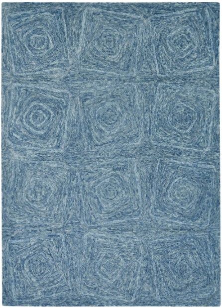 KAS Rugs Serenity Navy Geo 5'x7' Area Rug-0