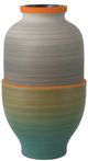 Currey & Company Happy 80's 3-Piece Blue/Beige/Gray/Orange Vase Set-1