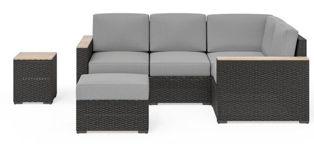 homestyles® Boca Raton 3-Piece Brown Sectional Set-0