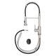 ZLINE Palisades Brushed Nickel Pull Down Spring Spray Wand Kitchen Faucet-5