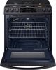 Samsung 30" Fingerprint Resistant Black Stainless Steel Front Control Slide-In Gas Range-4