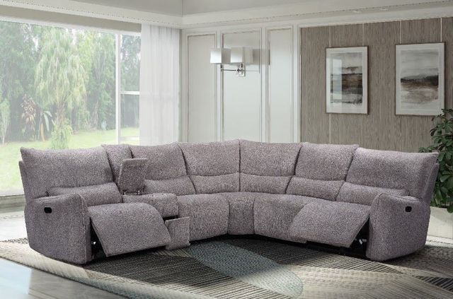 New Classic® Home Furnishings Remsen 3-Piece Latte Curved Manual Reclining Sectional-2