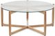 Moe's Home Collection Hetta Glass Top Coffee Table with Natural Oak Base-2
