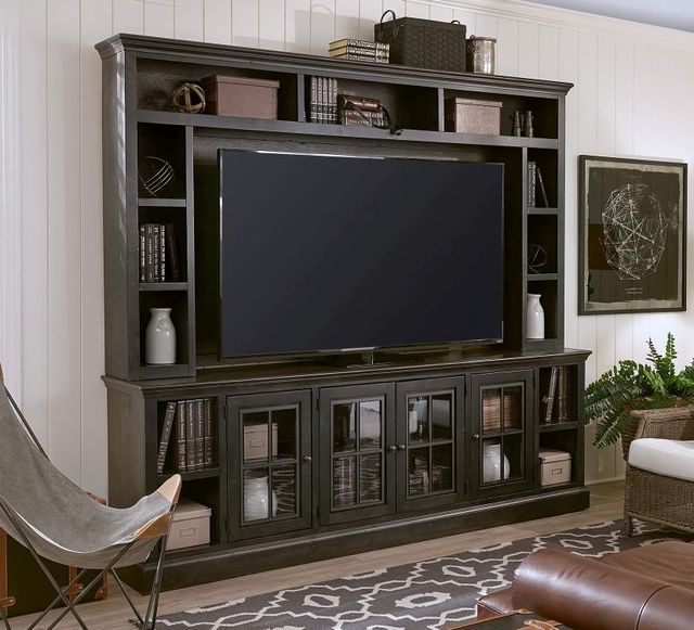 aspenhome® Churchill Ghost Black 96" Hutch-1