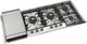 Ilve Nostalgie II 48” Stainless Steel Liquid Propane Cooktop with 6 Burners and Griddle-1
