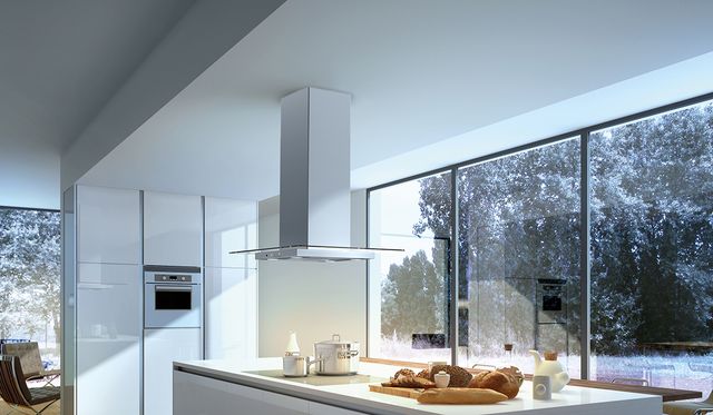 Faber Glassy Isola 36" Stainless Steel Island Range Hood-1