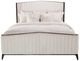 Michael Amini® Paris Chic Espresso Upholstered California King Panel Bed-3