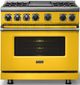 Viking® 7 Series 36" Daffodil Pro Style Dual Fuel Range with Griddle-4