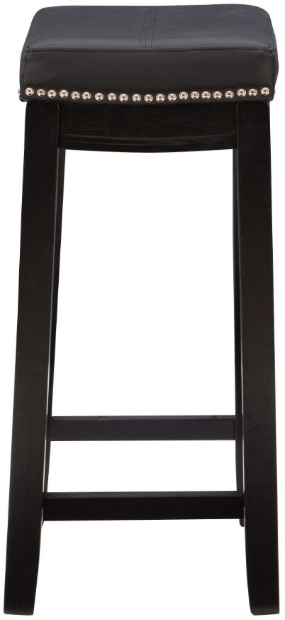 Linon Claridge 2-Piece Black Counter Stool Set-3