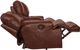 Catnapper® Wembley Walnut Leather Lay Flat Reclining Console Loveseat-4