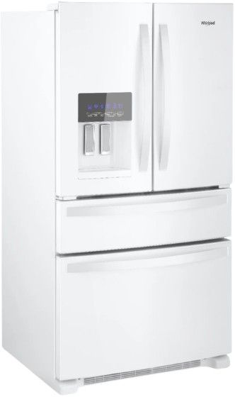 Whirlpool® 36" 24.5 Cu. Ft. White French Door Refrigerator-2