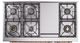 Ilve® Nostalgie II Noblesse 48'' Stainless Steel Pro Style Dual Fuel Range with Copper Trim-3