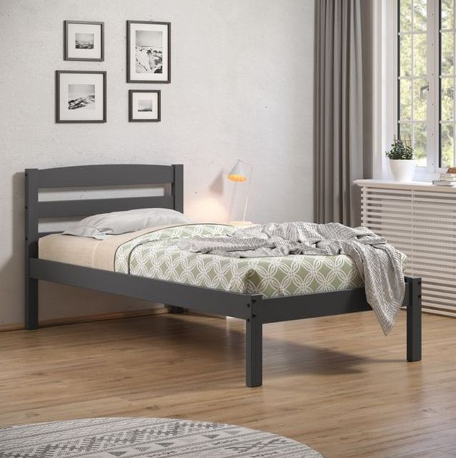 Donco Kids Econo Scandinavian Dark Gray Youth Twin Panel Bed-1
