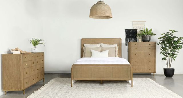 Coaster® Arini 3-Piece Sand Wash Queen Panel Bedroom Set-1