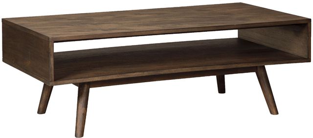Signature Design by Ashley® Kisper 2-Piece Dark Brown Living Room Tables Set-3