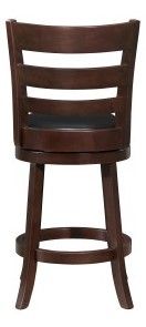 Mazin Furniture Edmond Cherry Swivel Counter Height Chair-2