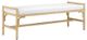 Currey & Company Olisa White Muslin Bench-0