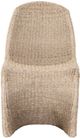 Four Hands Portia Vintage White Wicker Outdoor Dining Chair-2