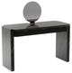 Caracole® Overlap Piano Black Vanity Table with LED and Whisper of Gold Accent-0