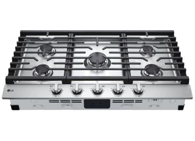 LG 36" Stainless Steel Gas Cooktop with UltraHeat™ Burner-0