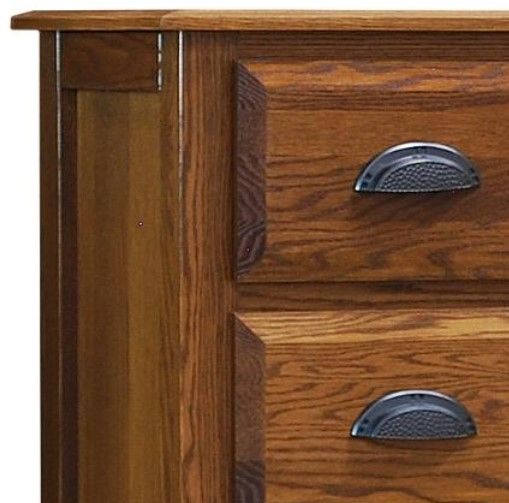 Wolfcraft Furniture Summit Brown 3-Drawer Narrow Nightstand-2
