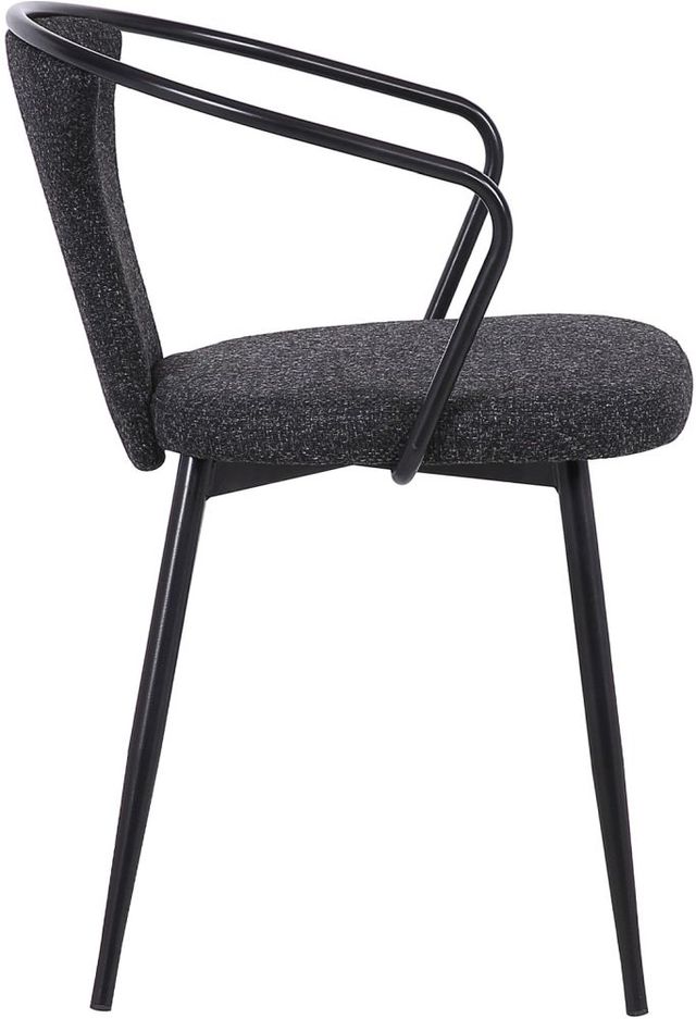 Armen Living Francis Black Dining Arm Chair-3
