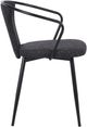 Armen Living Francis Black Dining Arm Chair-3