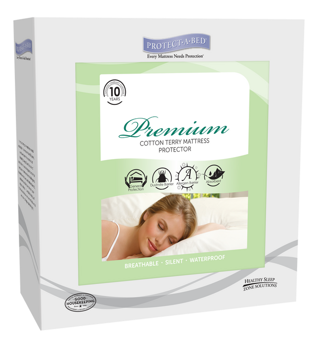 Protect-A-Bed® Originals Premium White Full Mattress Protector-1