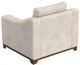 International Furniture Direct Natural Parota Ivory Upholstered Arm Chair-3