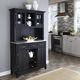homestyles® Buffet Of Buffets Black/Stainless Steel Server with Hutch-1