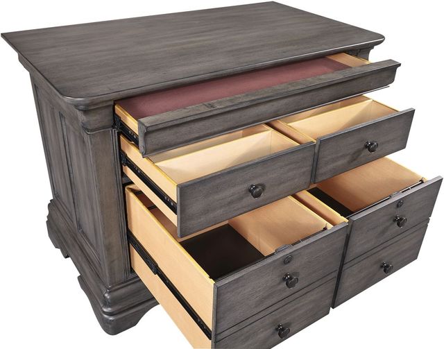 aspenhome® Sinclair Ash Gray Combo File Cabinet-2