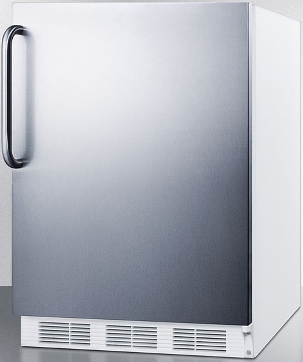 Summit® 24" 5.1 Cu. Ft. Stainless Steel Compact Refrigerator-1