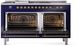 Ilve® Nostalgie II Series 60" Midnight Blue Pro Style Dual Fuel Range-1